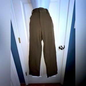Banana Republic Womens sz 6 Stretch Y2K Vintage Nylon Pants Brown Straight Leg S